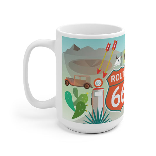 ROUTE 66 11 OZ OR 15 OZ CERAMIC MUG