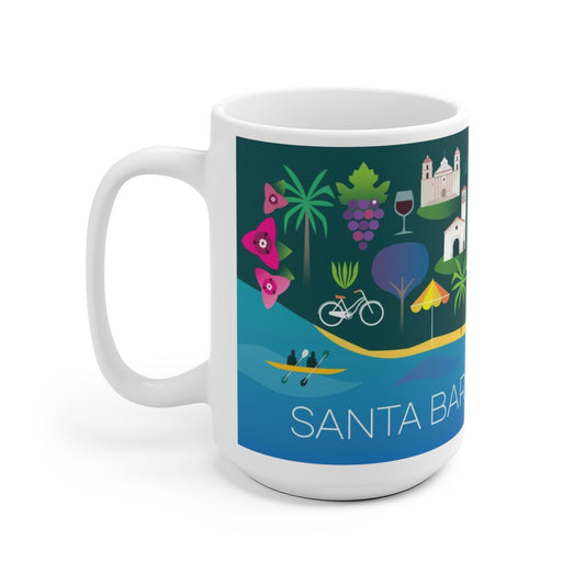 SANTA BARBARA 11 OZ OR 15 OZ CERAMIC MUG