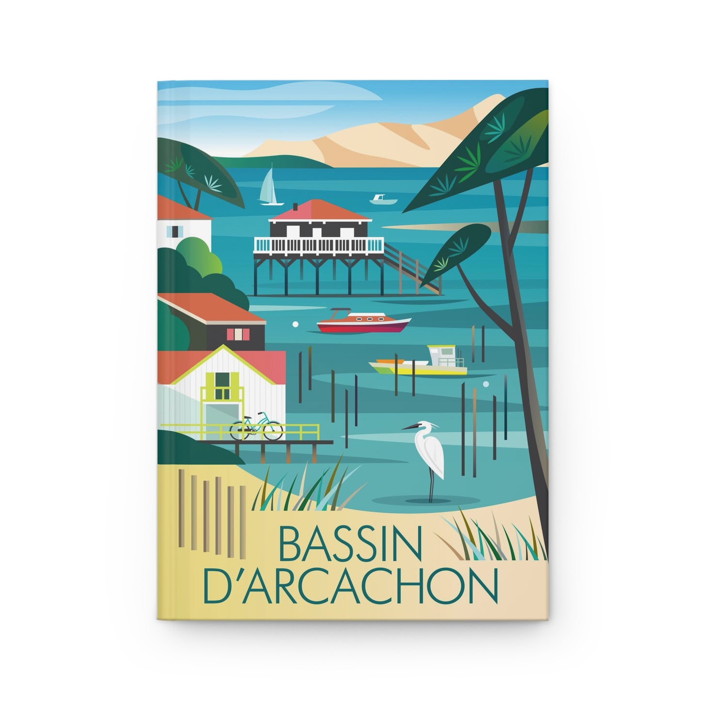 Bassin D'Arcachon Hardcover-Tagebuch