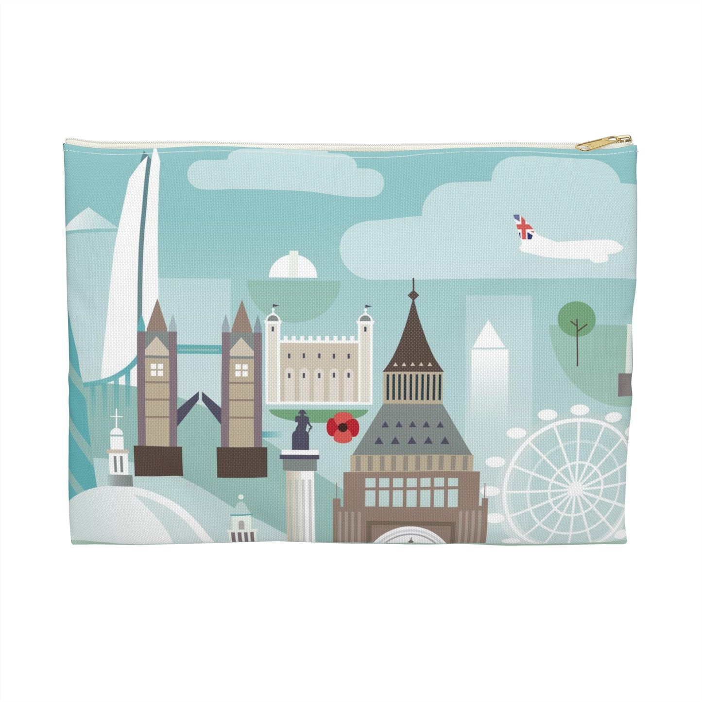 Pochette zippée Londres