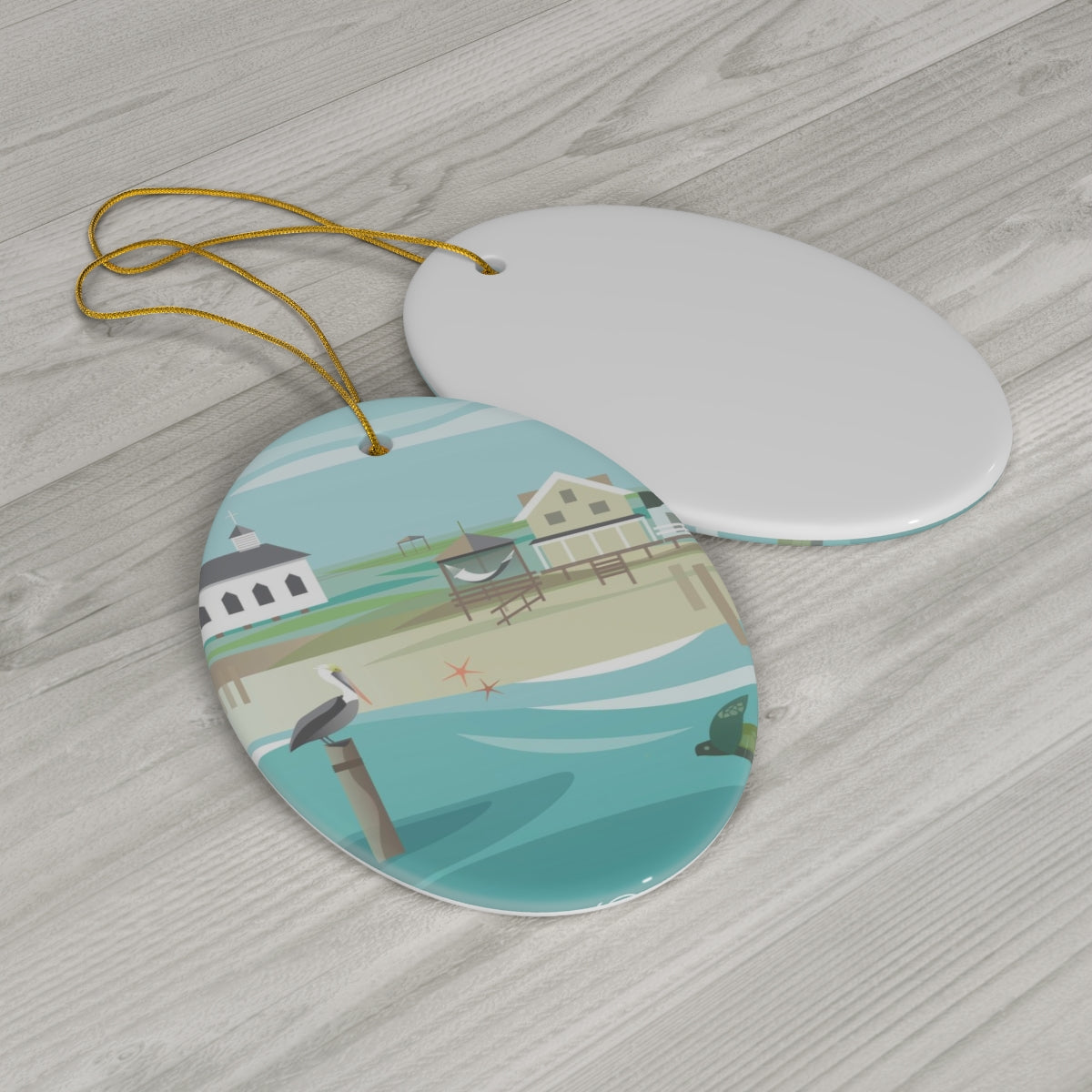 Pawleys Island Ceramic Ornament