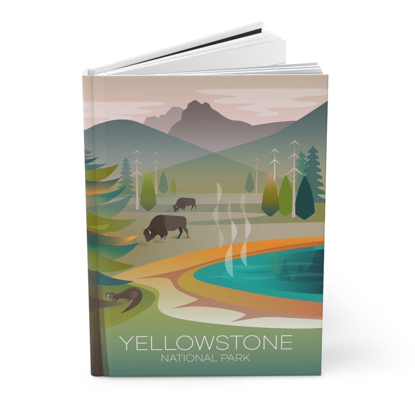 Yellowstone National Park, Grand Prismatic Hardcover Journal