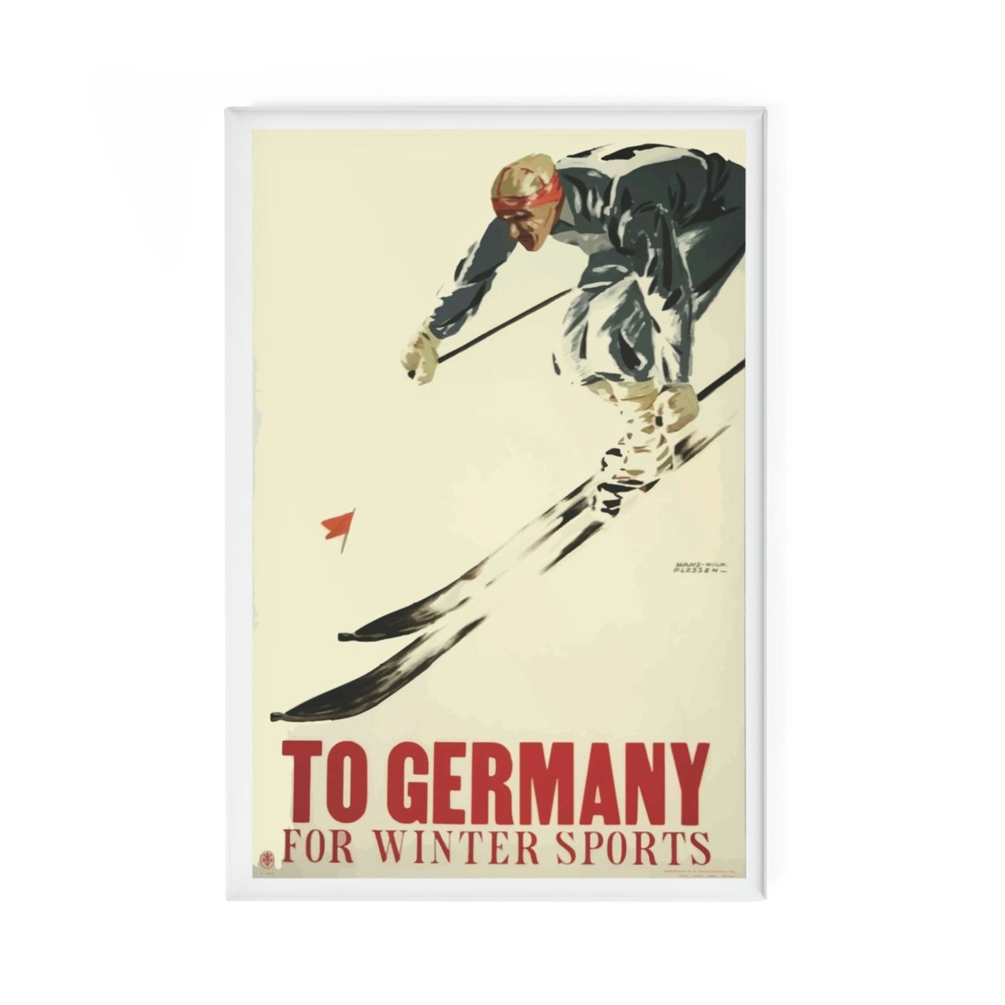 To Germany for Winter Sports Magnet