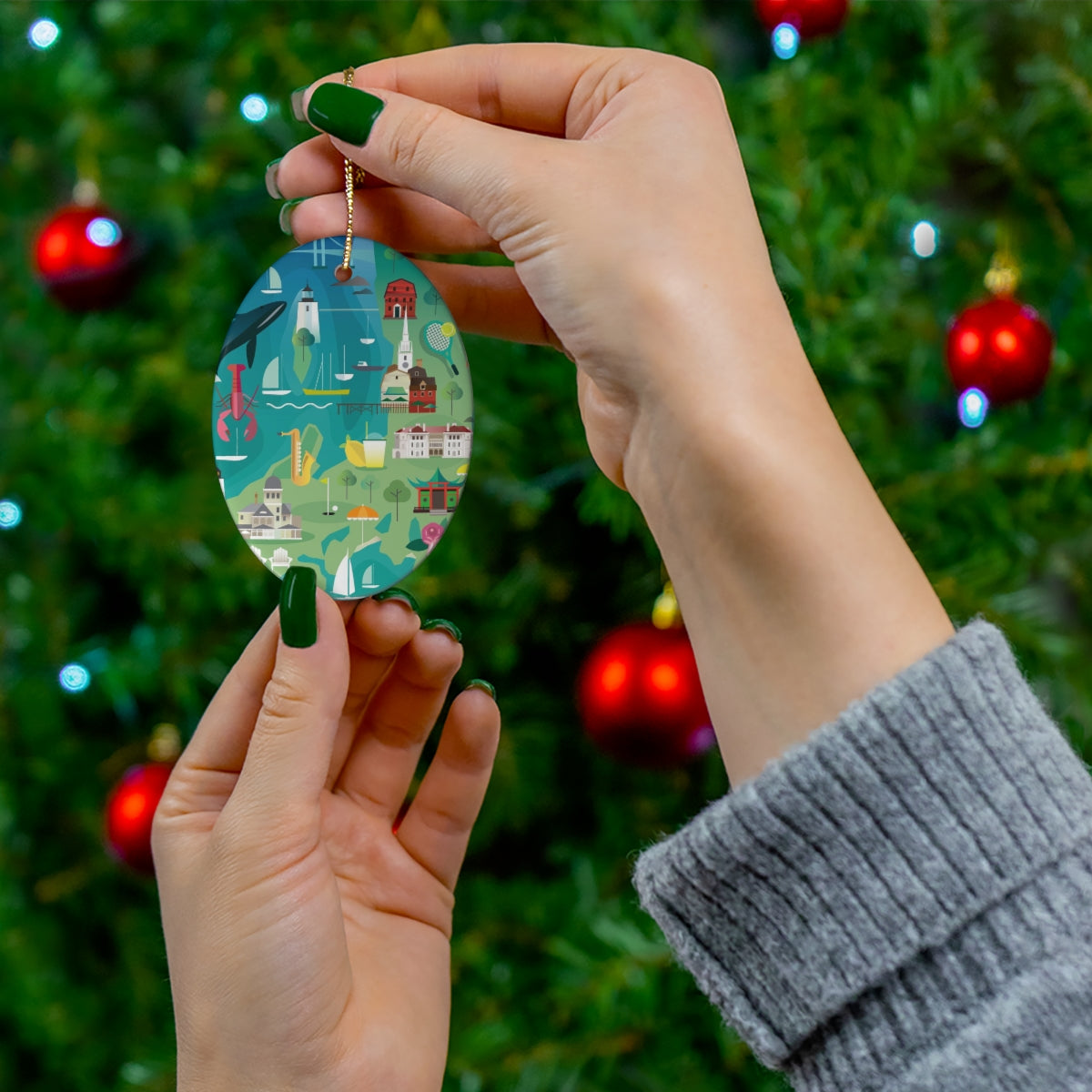 Newport Ceramic Ornament