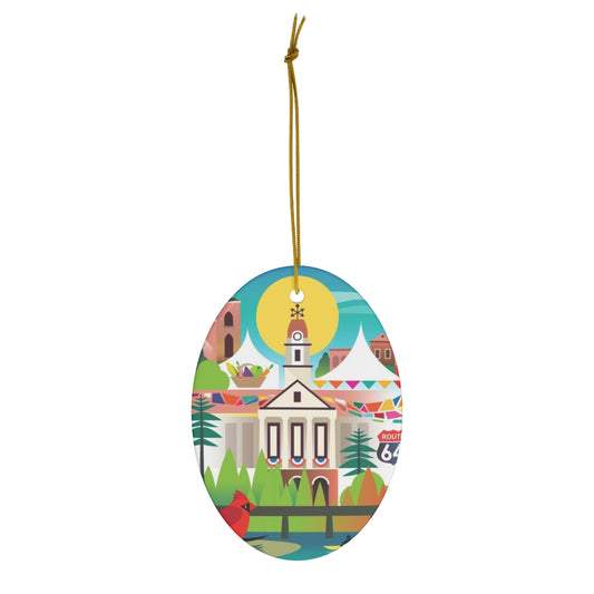 Pittsboro Ceramic Ornament