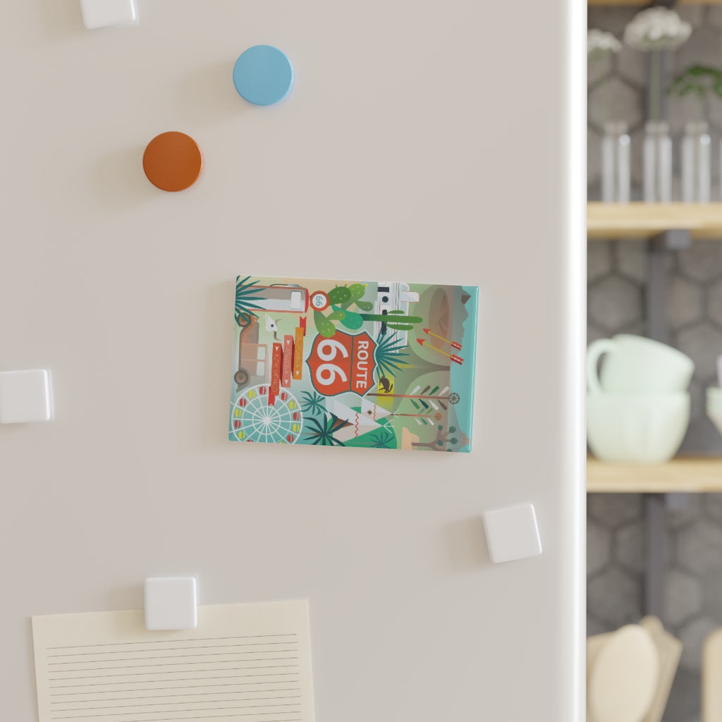 ROUTE 66 REFRIGERATOR MAGNET