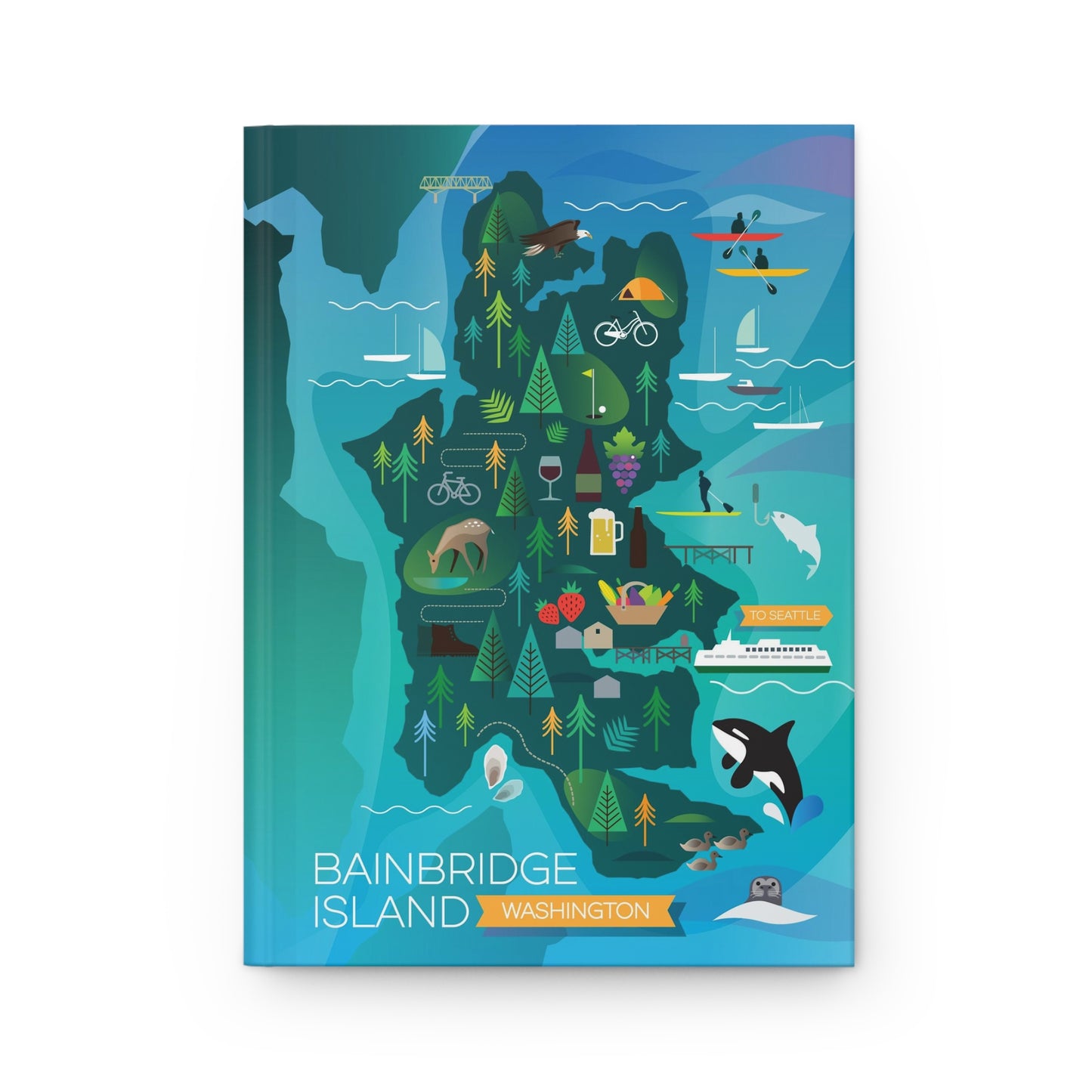 Bainbridge Island Hardcover Journal