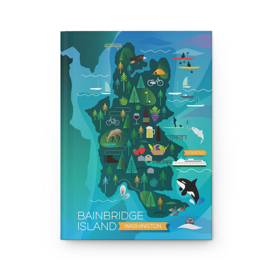 Île de Bainbridge Carnet cartonné