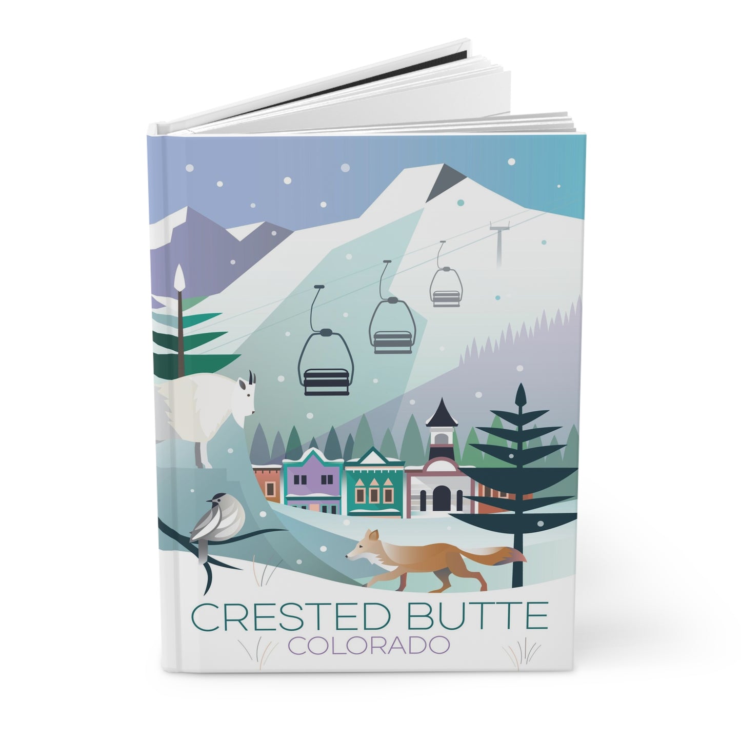 Crested Butte Winter Hardcover Journal