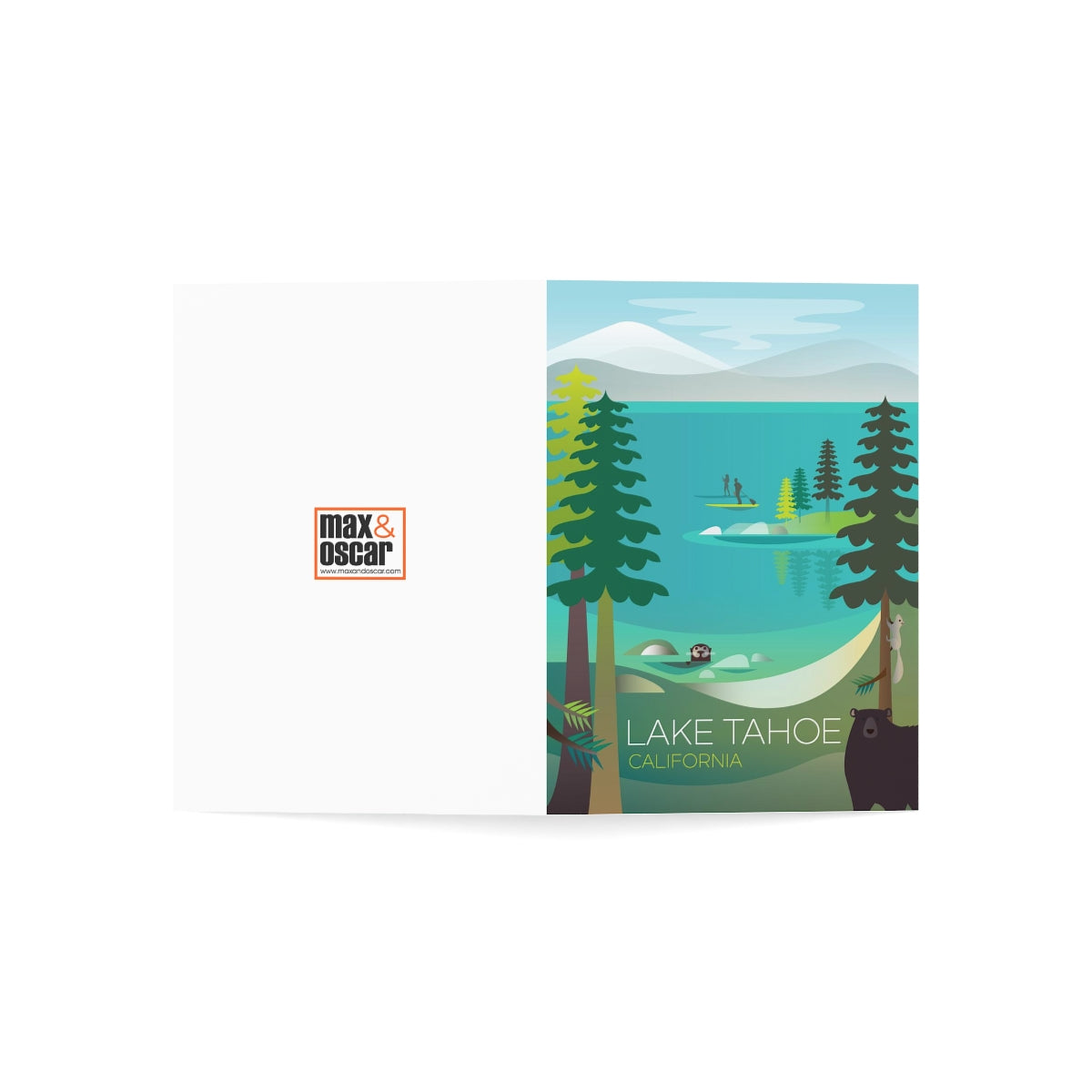 Lake Tahoe Folded Matte Notecards + Envelopes (10pcs)