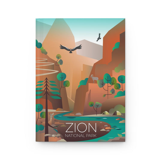Zion-Nationalpark-Hardcover-Tagebuch
