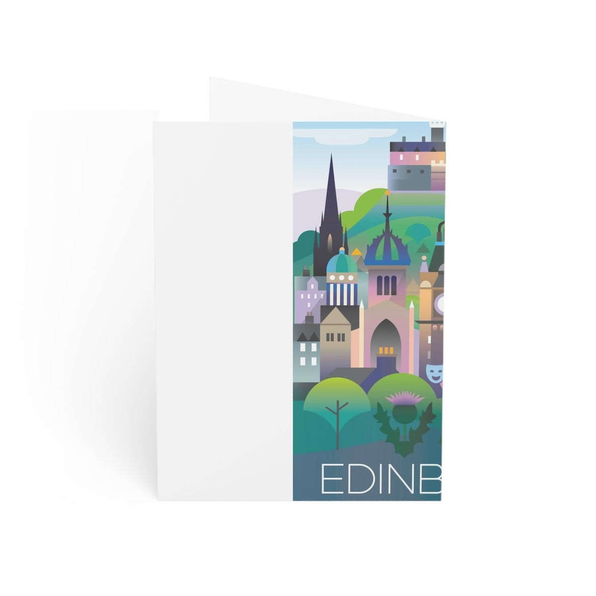 Edinburgh Folded Matte Notecards + Envelopes (10pcs)