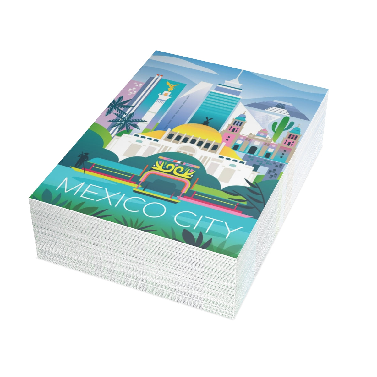 Mexico City Folded Matte Notecards + Envelopes (10pcs)