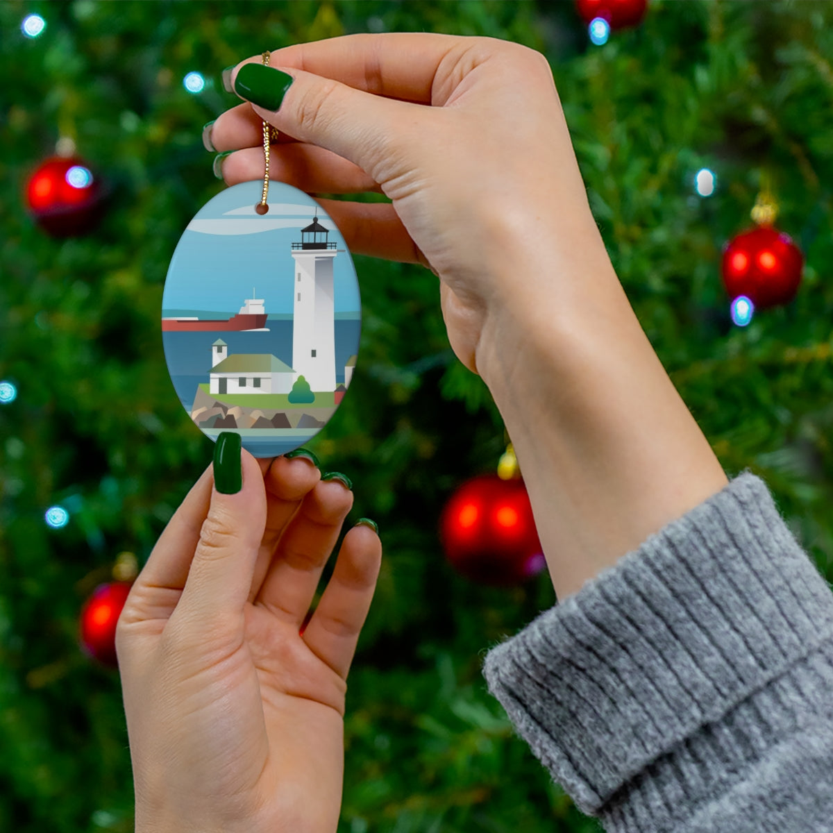 Cape Vincent Ceramic Ornament