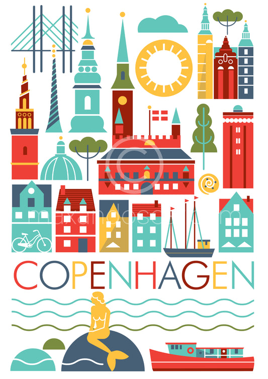 COPENHAGUE SCANDI IMPRIMÉ