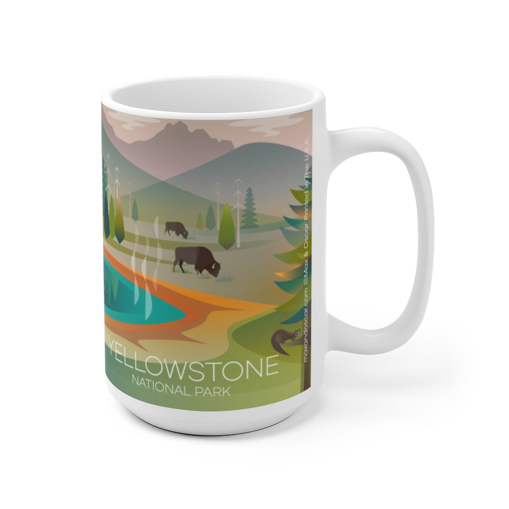 YELLOWSTONE NATIONAL PARK GRAND PRISMATIC 11 OZ ODER 15 OZ KERAMIKBECHER