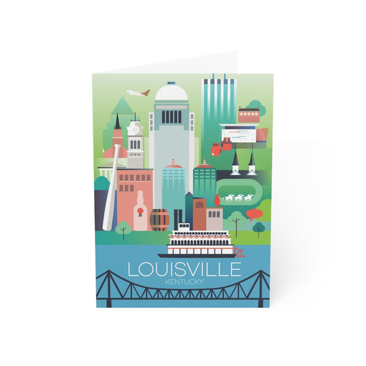 Louisville Folded Matte Notecards + Envelopes (10pcs)
