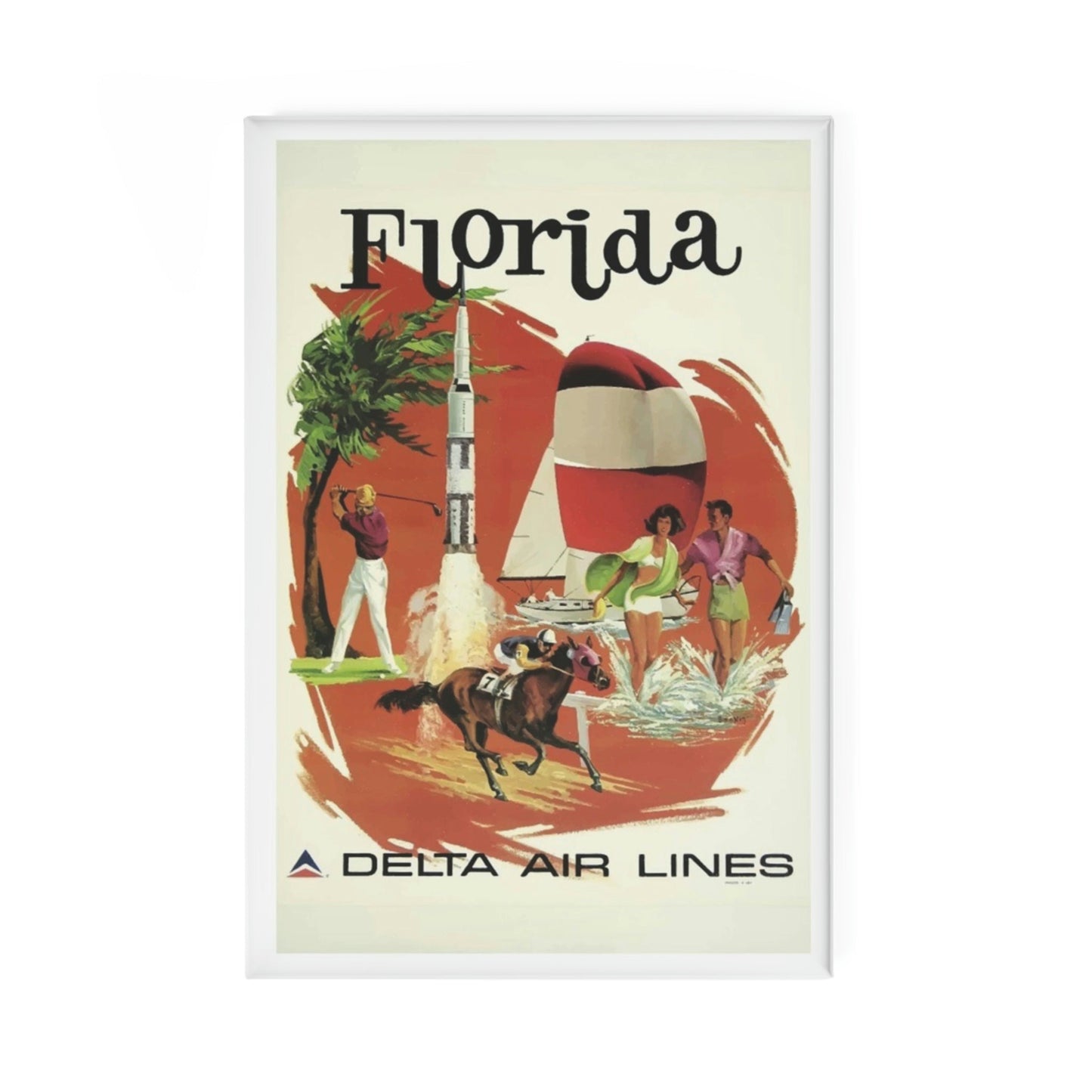 Florida Delta Air Lines Magnet