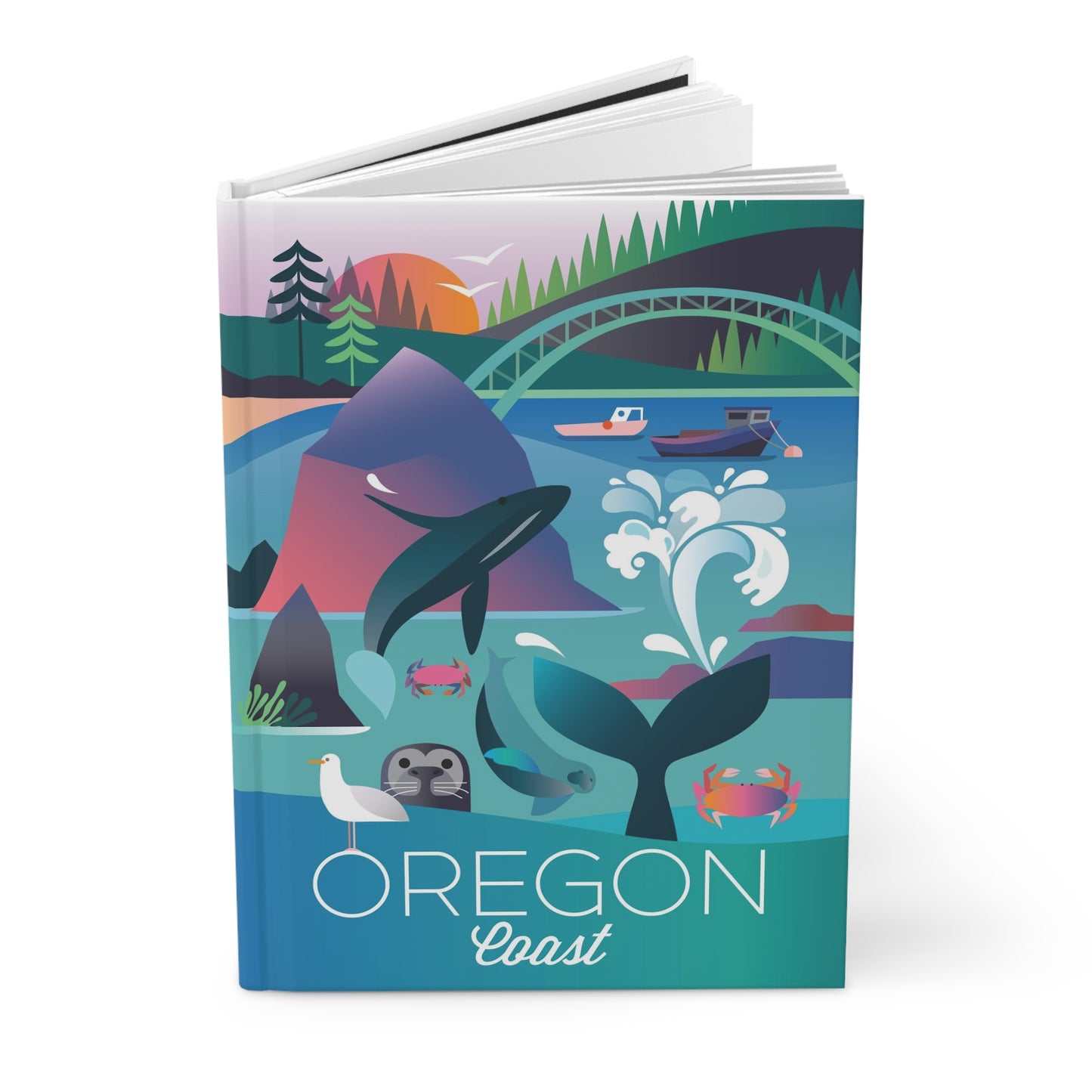 Oregon Coast Hardcover Journal