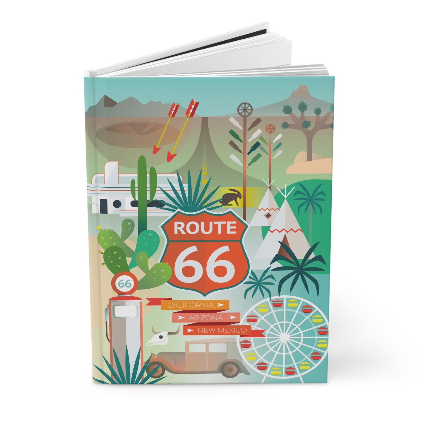 Route 66 Hardcover Journal
