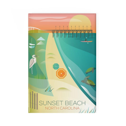 SUNSET BEACH REFRIGERATOR MAGNET