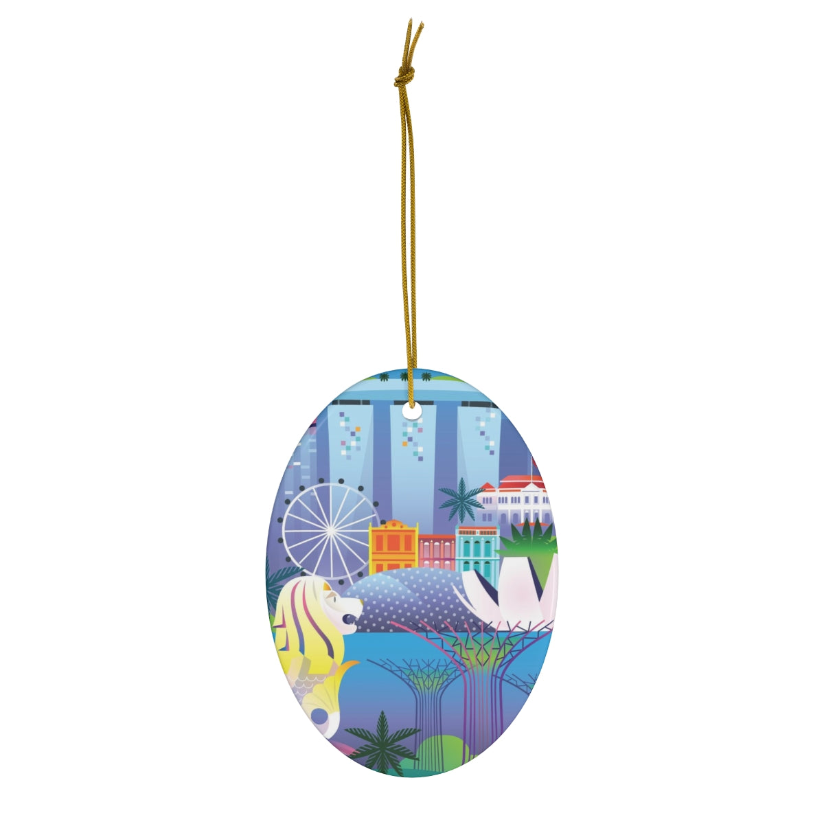 Singapore Ceramic Ornament