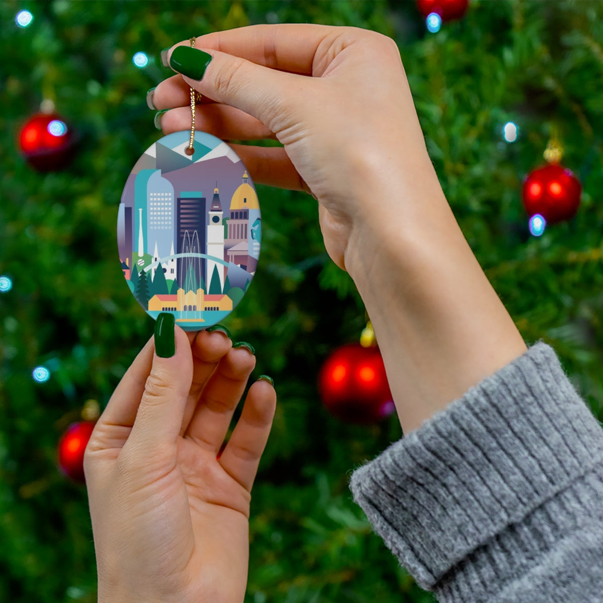 Denver Ceramic Ornament