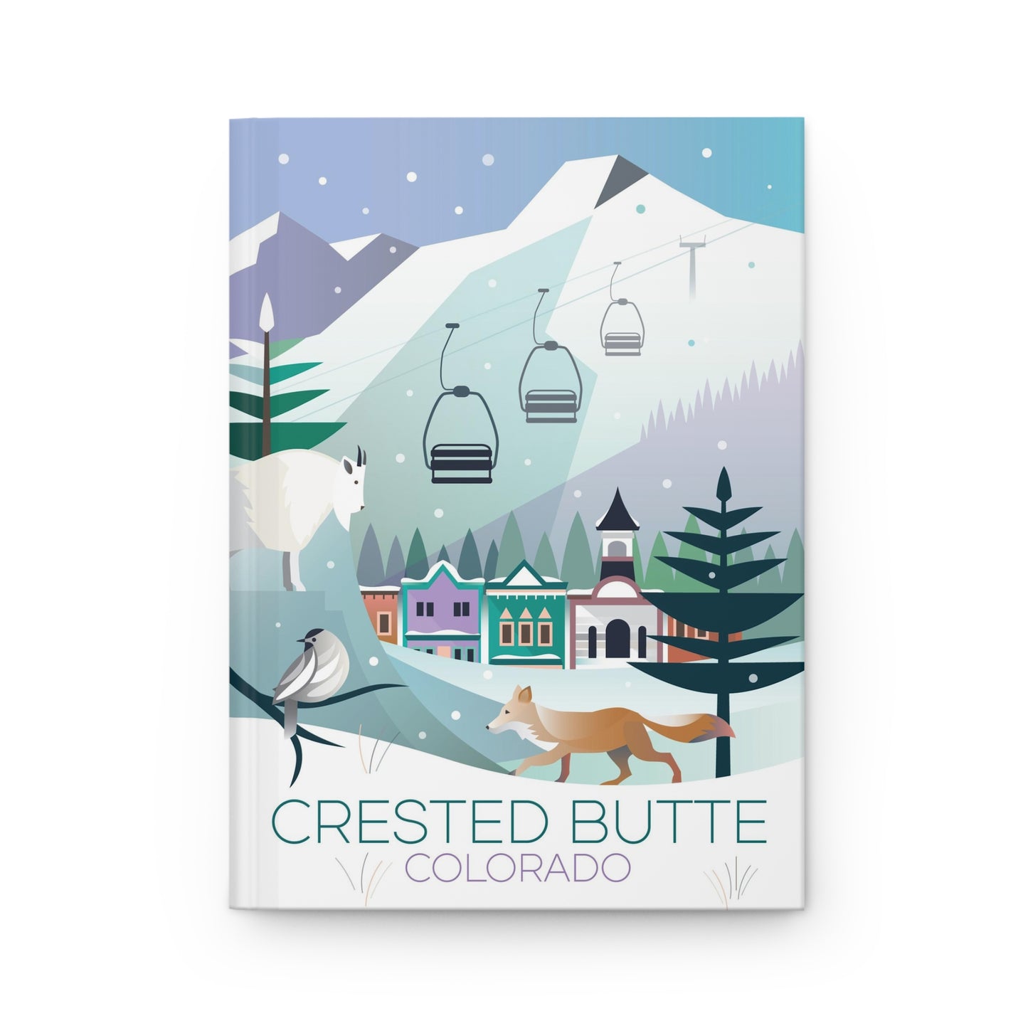 Crested Butte Winter Hardcover Journal