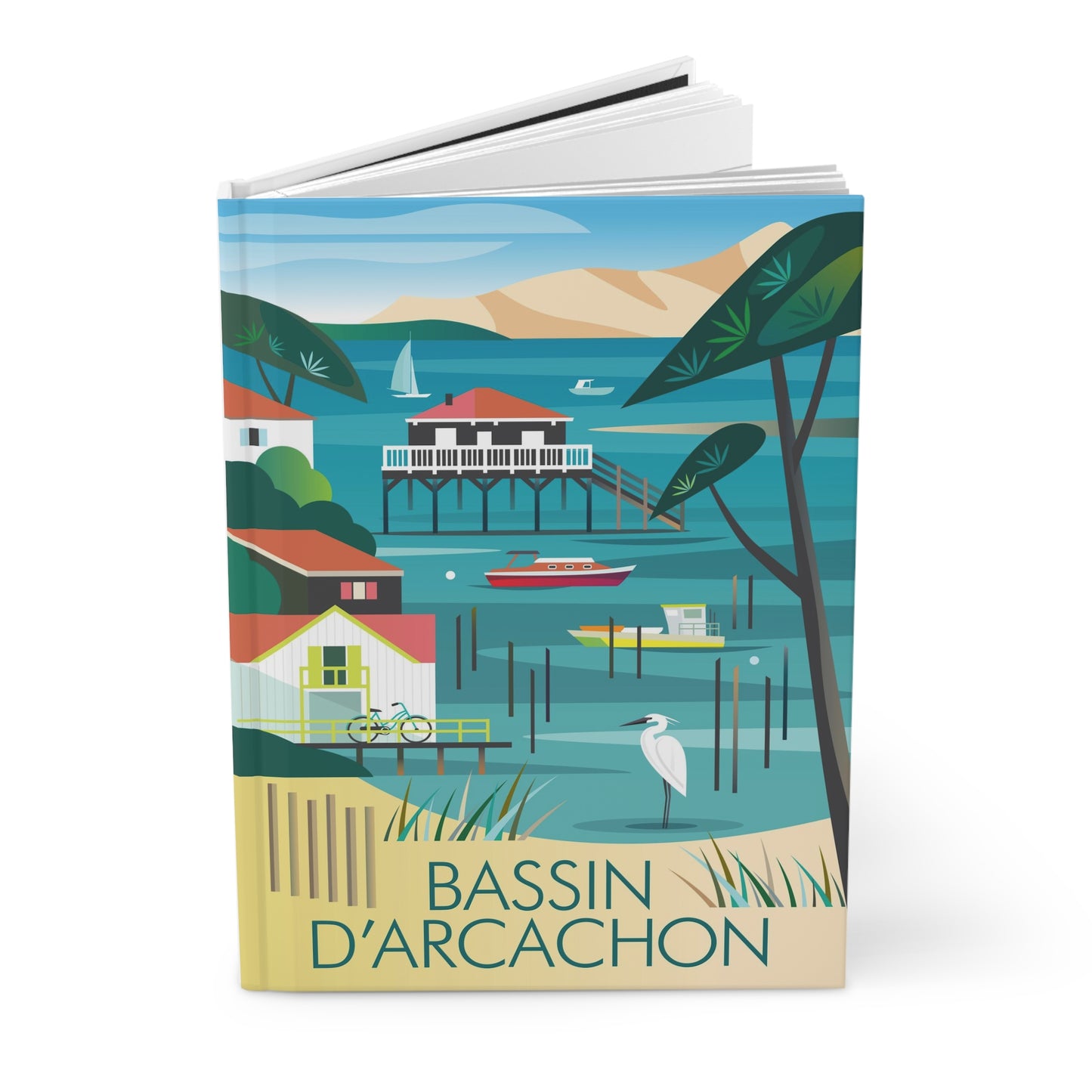 Bassin D'Arcachon Hardcover-Tagebuch