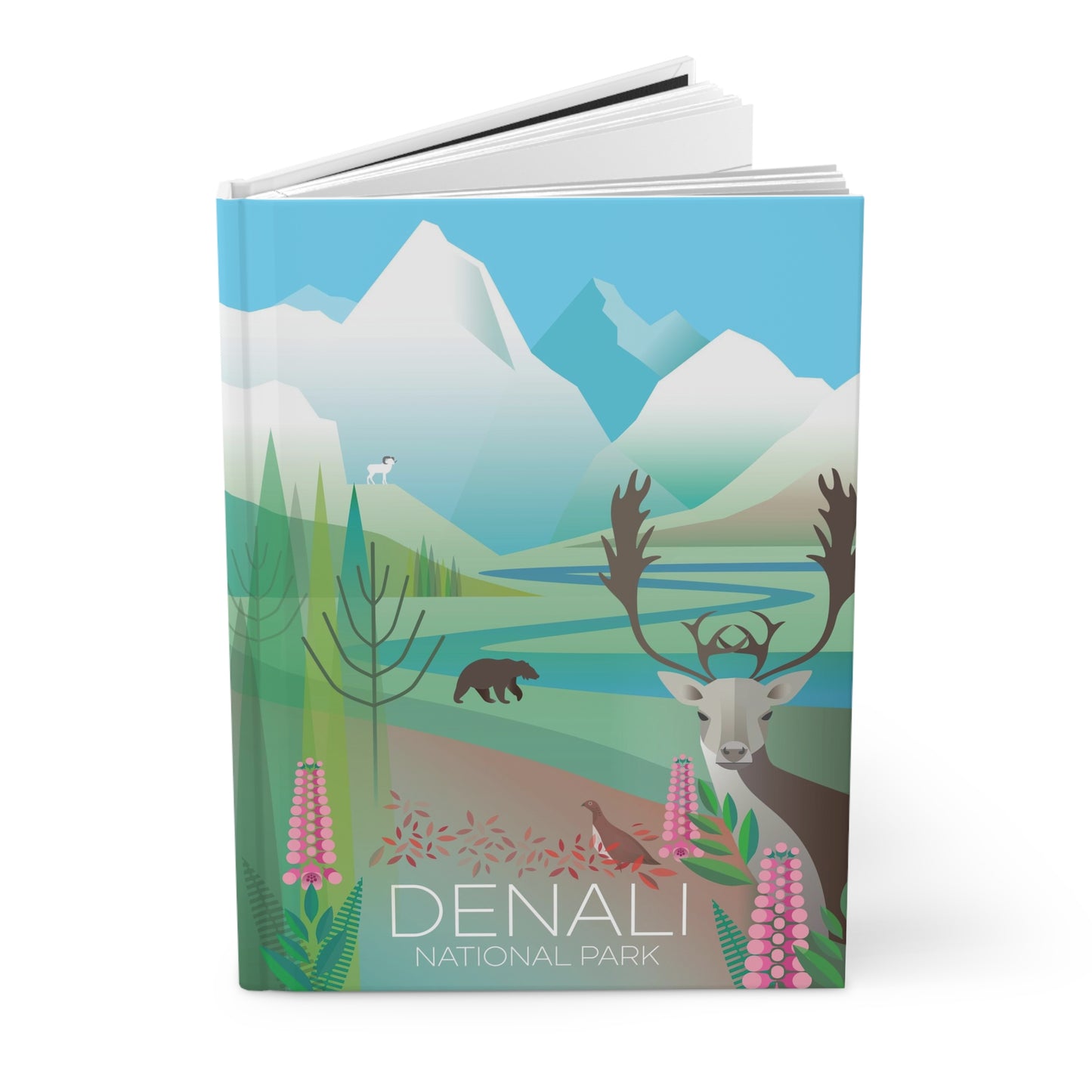 Denali-Nationalpark-Hardcover-Tagebuch