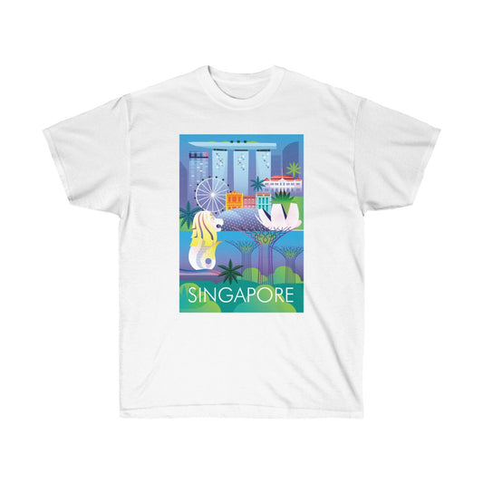 SINGAPUR Unisex-T-Shirt aus ultra-Baumwolle