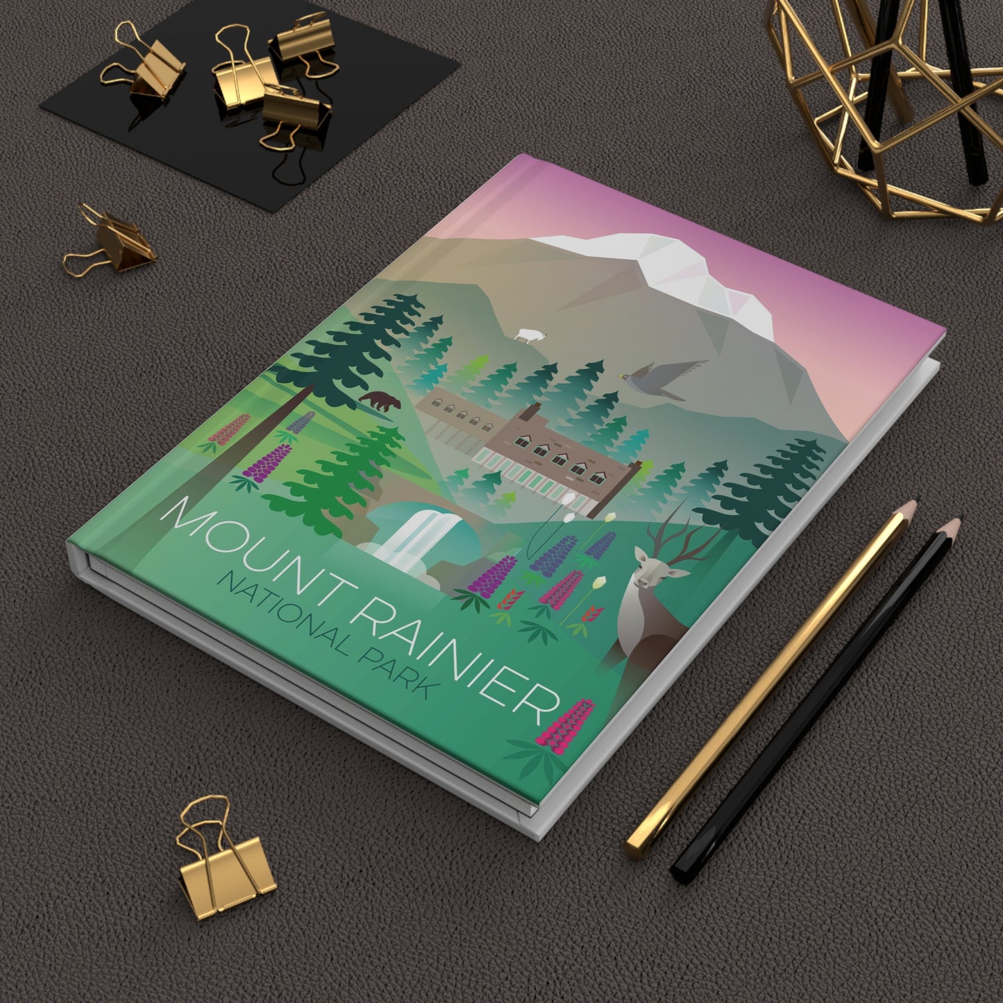 Mount Rainier National Park Hardcover Journal