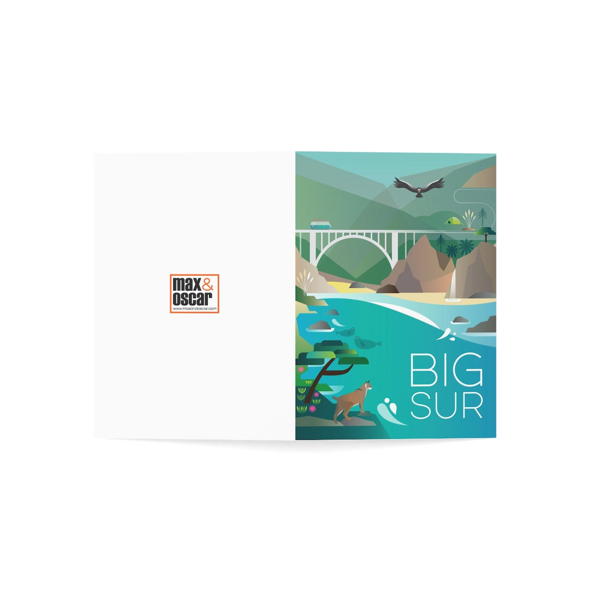 Big Sur Folded Matte Notecards + Envelopes (10pcs)