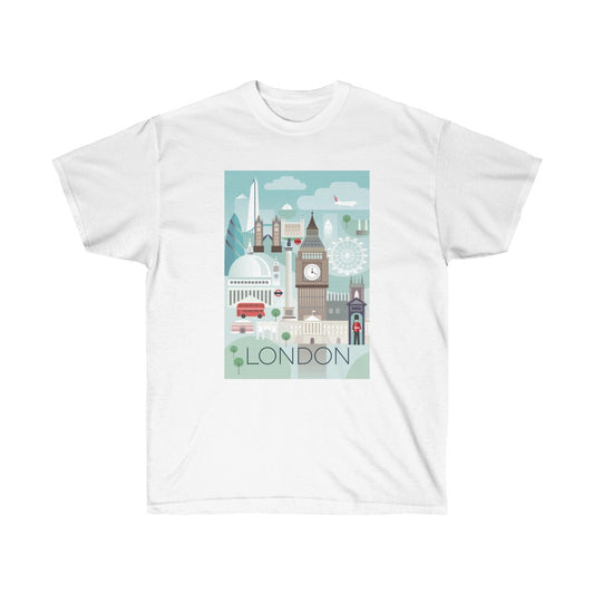 LONDON Unisex-T-Shirt aus ultra-Baumwolle 