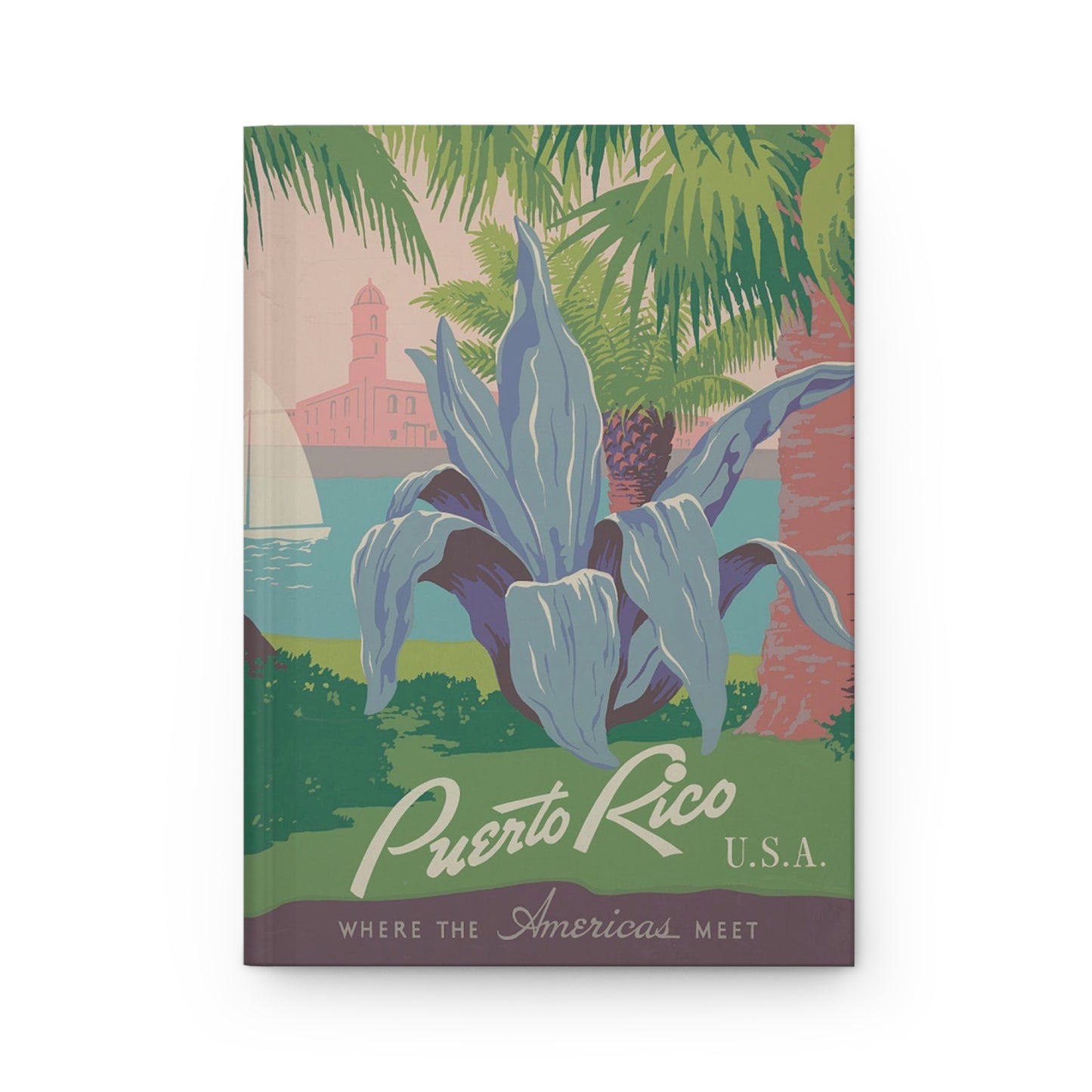 Puerto Rico Vintage WPA Hardcover Journal