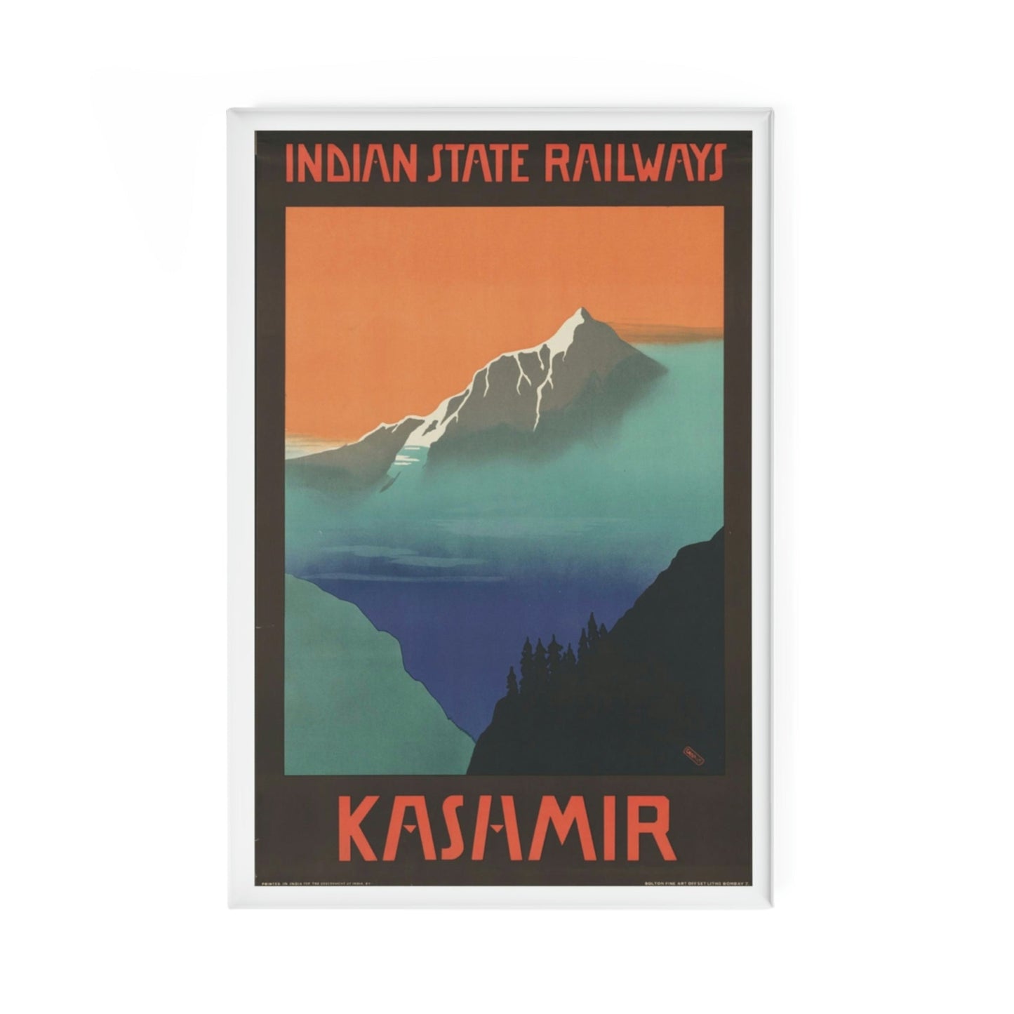 Kashmir Indian State Railway Magnet