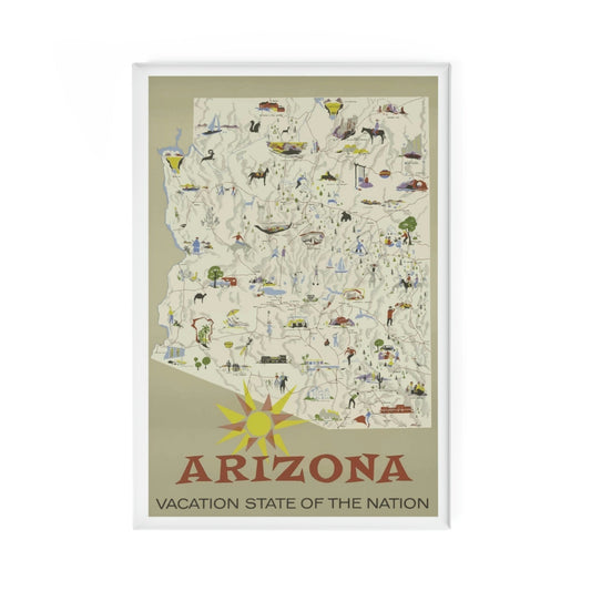 Arizona Map Magnet