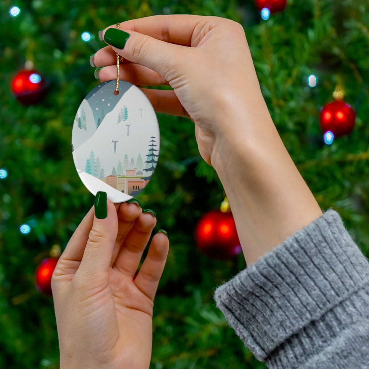 Aspen Ceramic Ornament