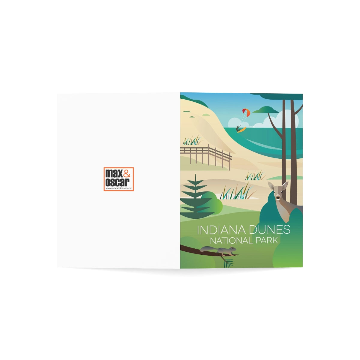 Indiana Dunes National Park Folded Matte Notecards + Envelopes (10pcs)