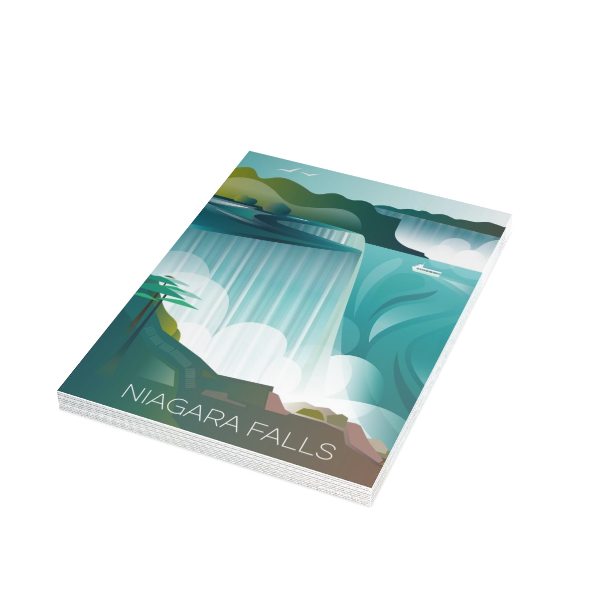 Niagara Falls Folded Matte Notecards + Envelopes (10pcs)
