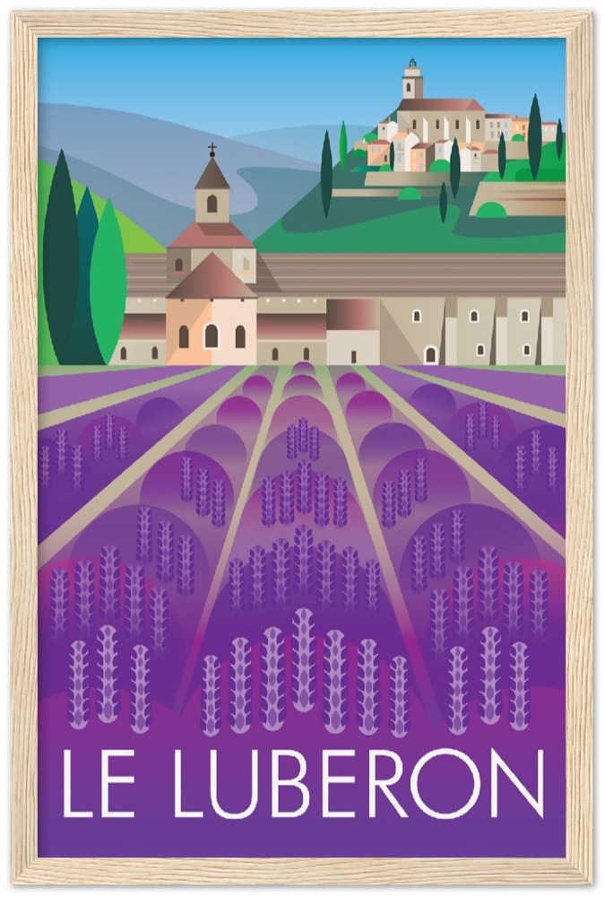 Le Luberon Premium Matte Paper Wooden Framed Poster