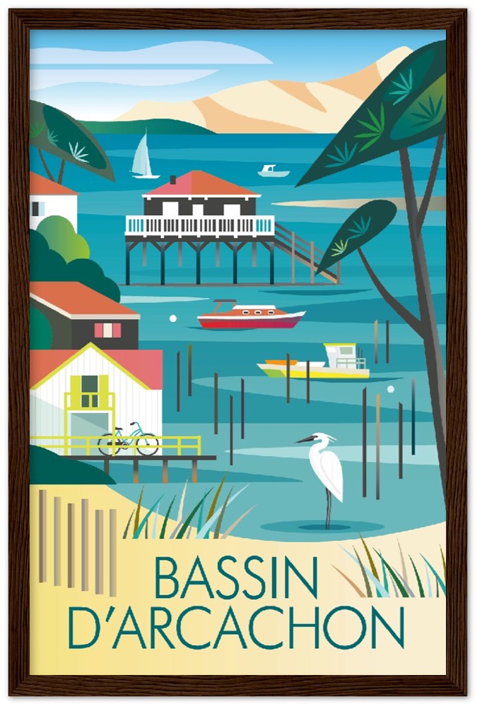 Bassin D'Archachon Premium Matte Paper Wooden Framed Poster