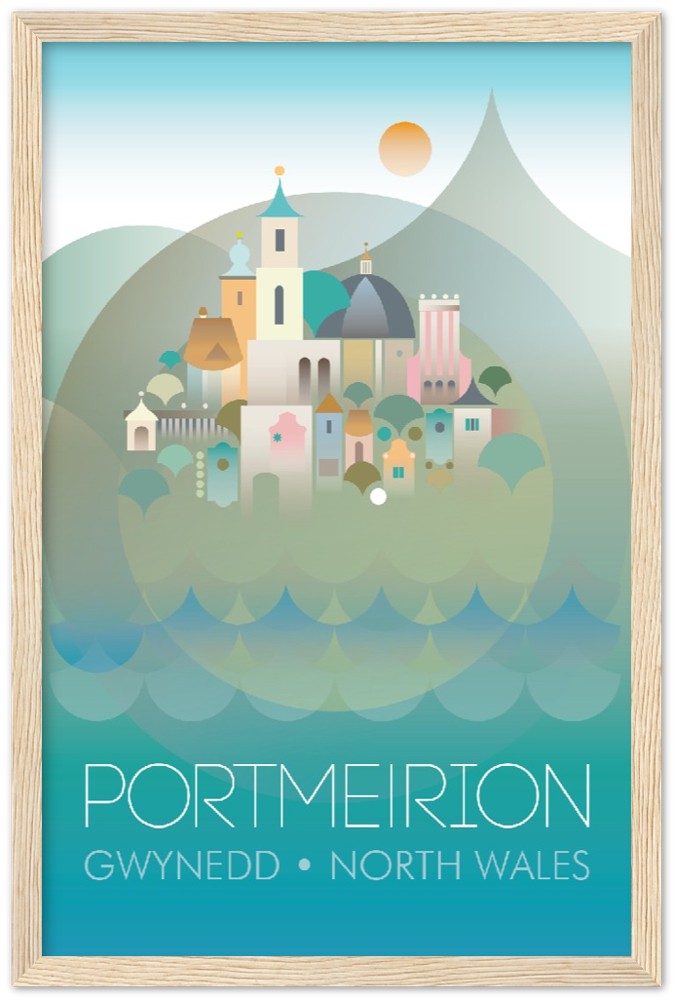 Portmeirion Premium Matte Paper Wooden Framed Poster