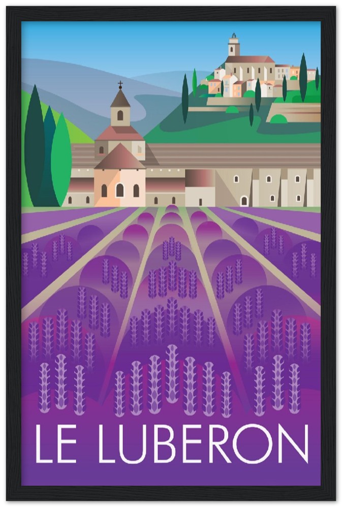 Le Luberon Premium Matte Paper Wooden Framed Poster