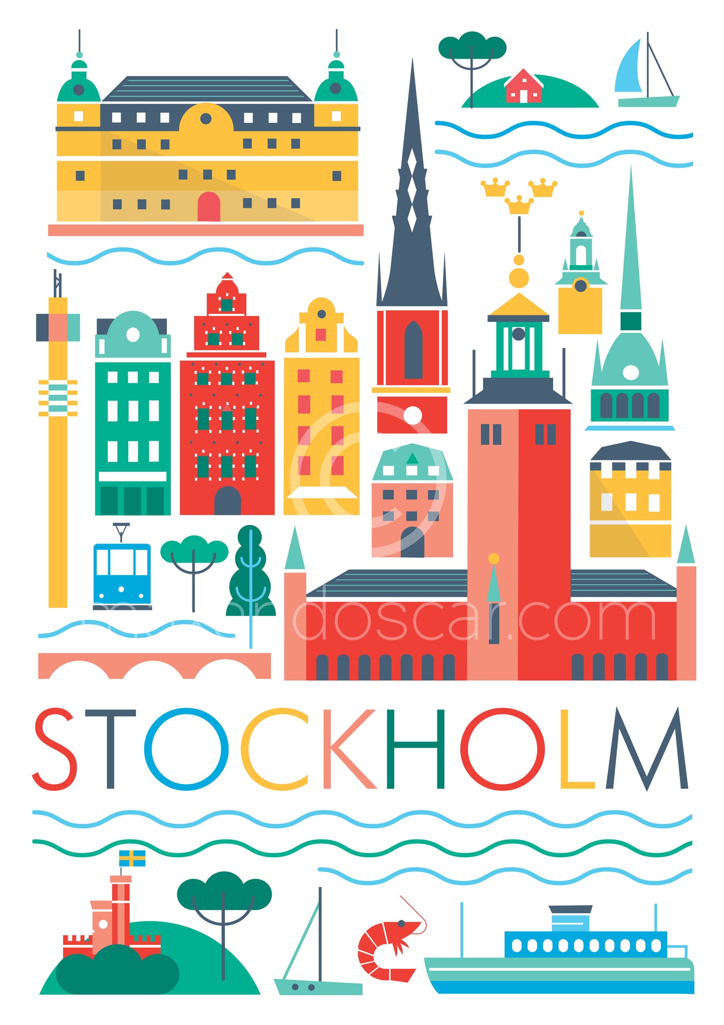 STOCKHOLM SCANDI POSTCARD